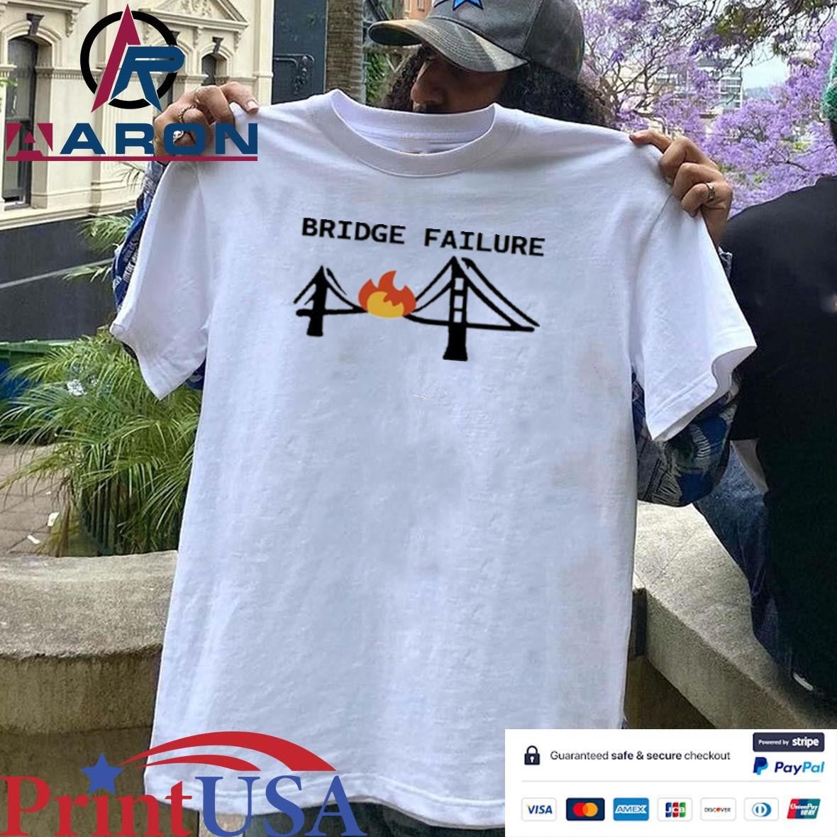 Isawken Wearing Bridge Failure T-Shirts