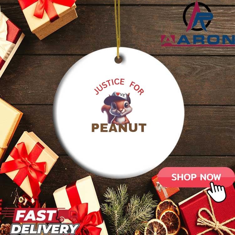 Justice For Peanut, Squirrel Ornament