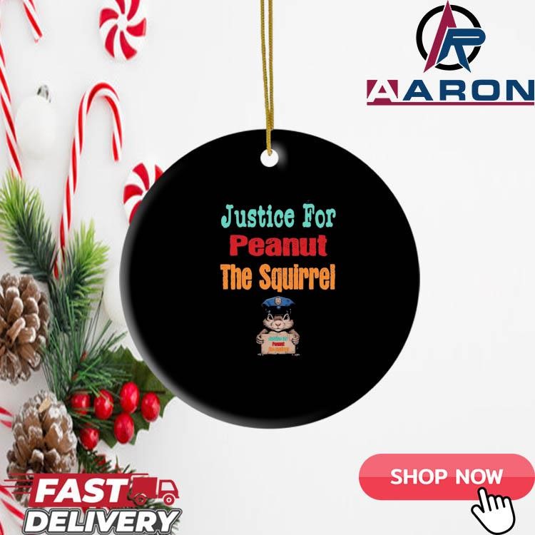 Justice For Peanut The Squirrel - Squirrel Wanted Ornament