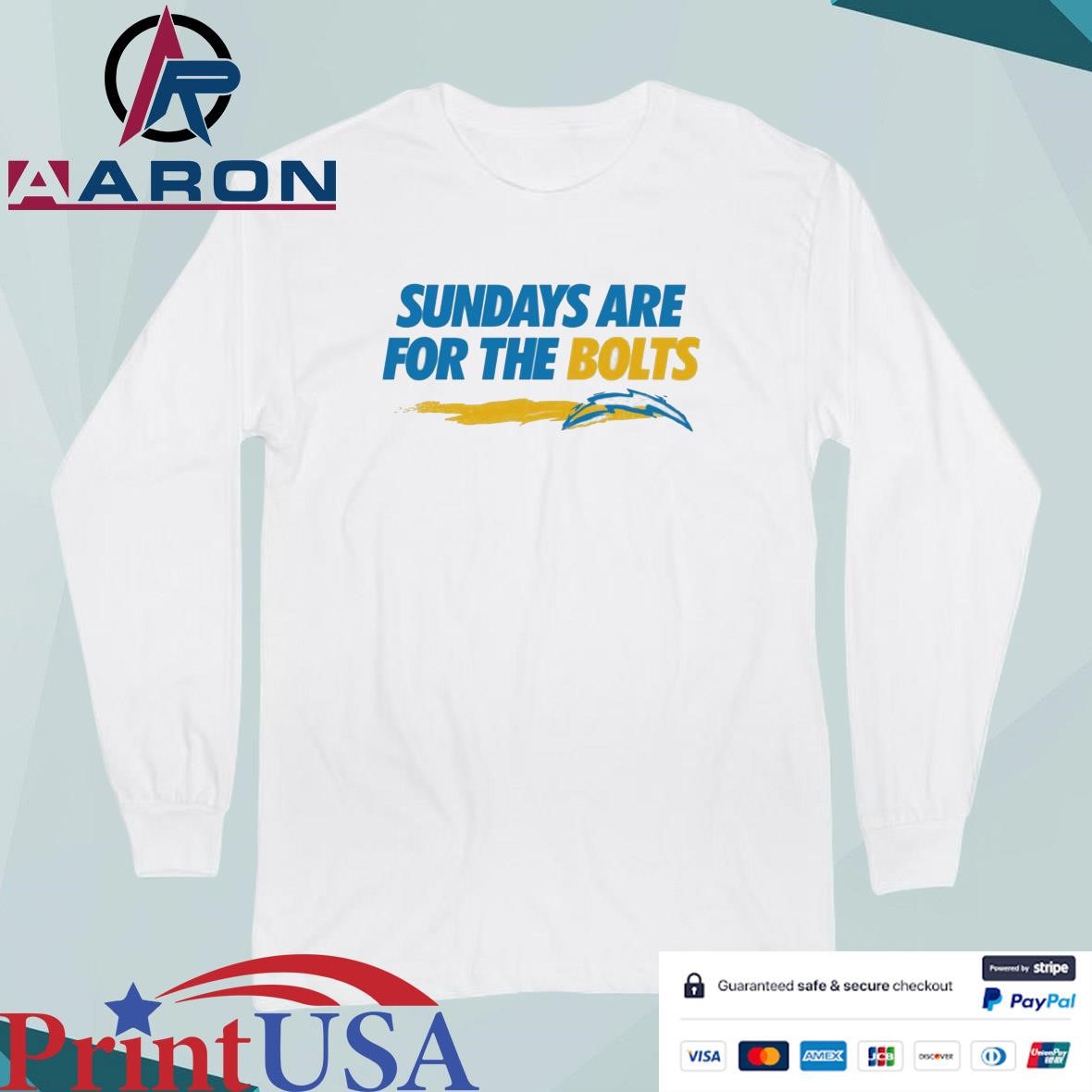 LA Chargers Sundays Are For The Bolts T-Shirts Long Sleeve