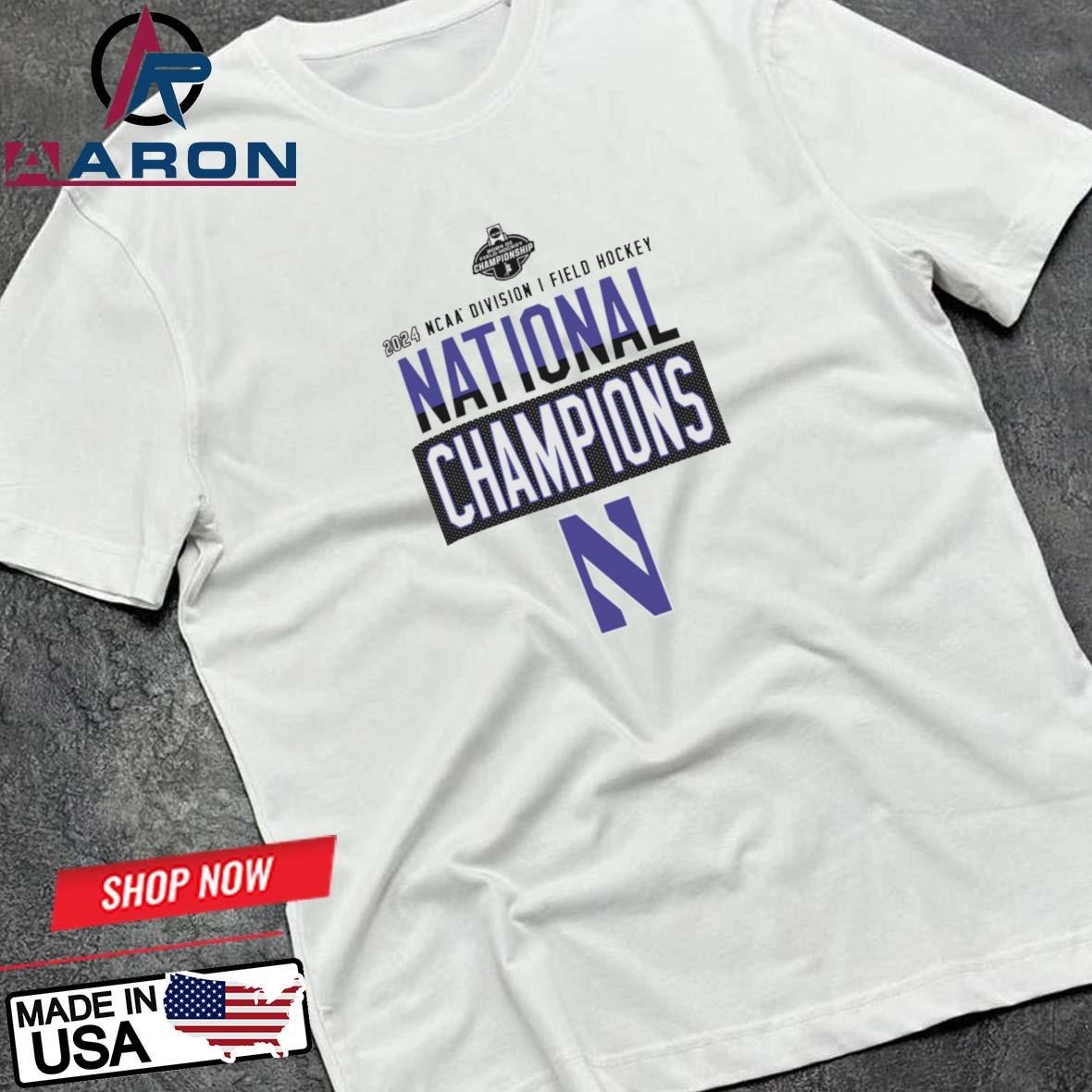 Northwestern Wildcats 2024 NCAA Division I Field Hockey National Champions T-Shirts