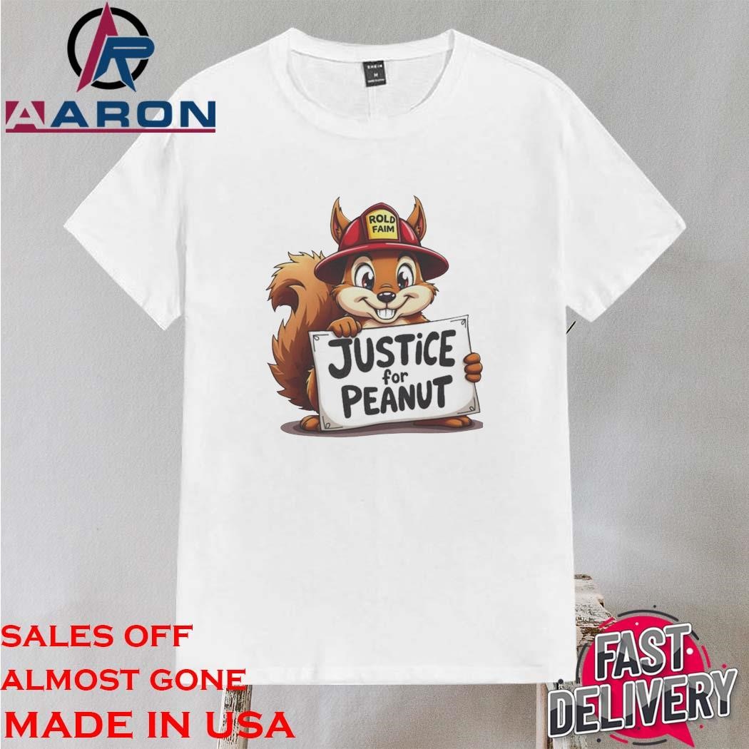 Official Justice For Peanut Squirrel Lover Shirt