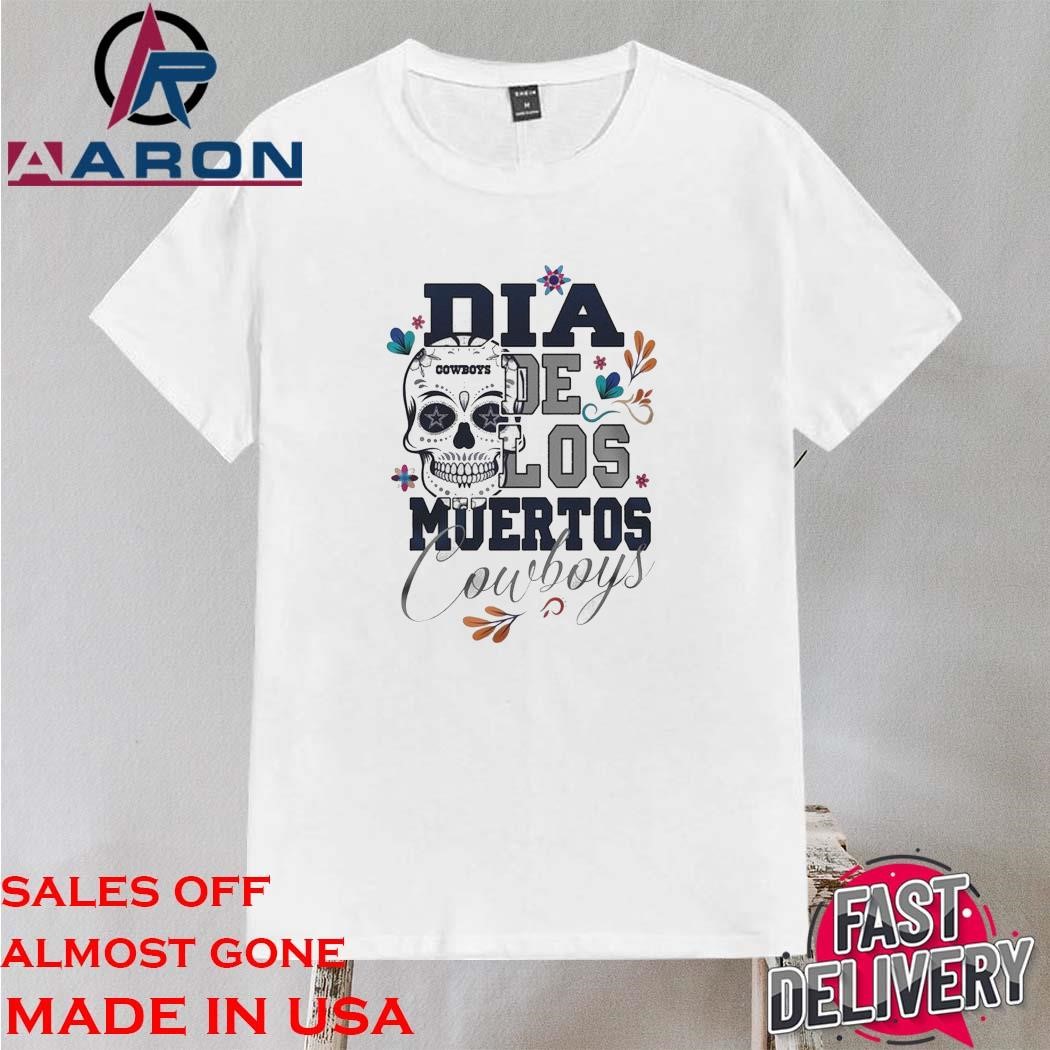 Official Skull Dallas Cowboys Football Dia De Los Muertos Shirt