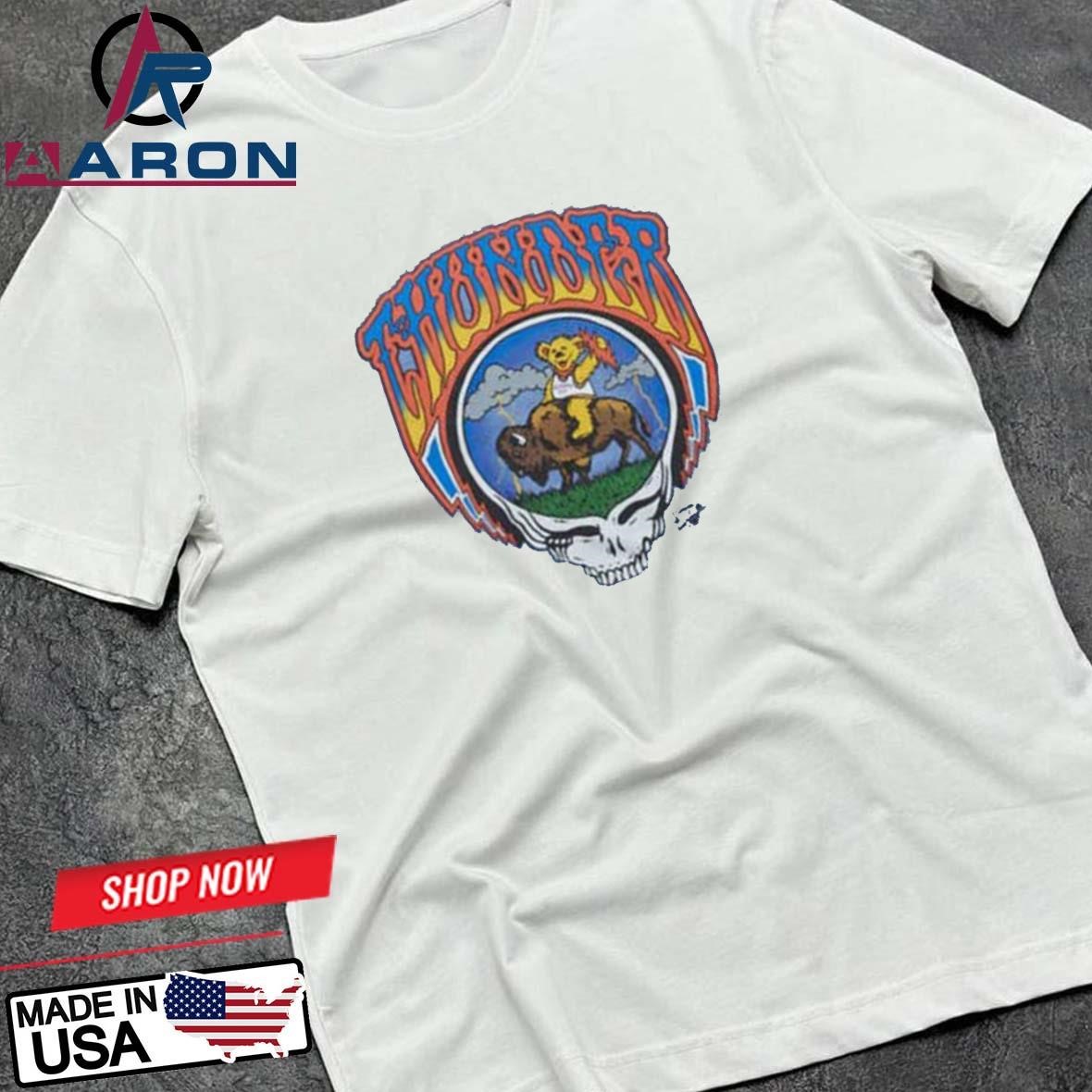 Oklahoma City Thunder Grateful Dead x Thunder Skull T-Shirts