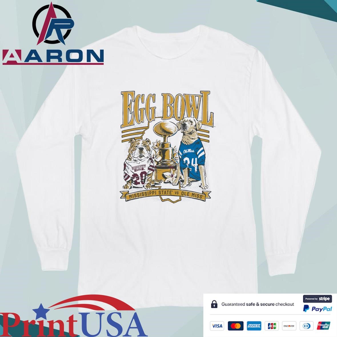 Ole Miss vs. Mississippi State Game Day 2024 Egg Bowl T-Shirts Long Sleeve