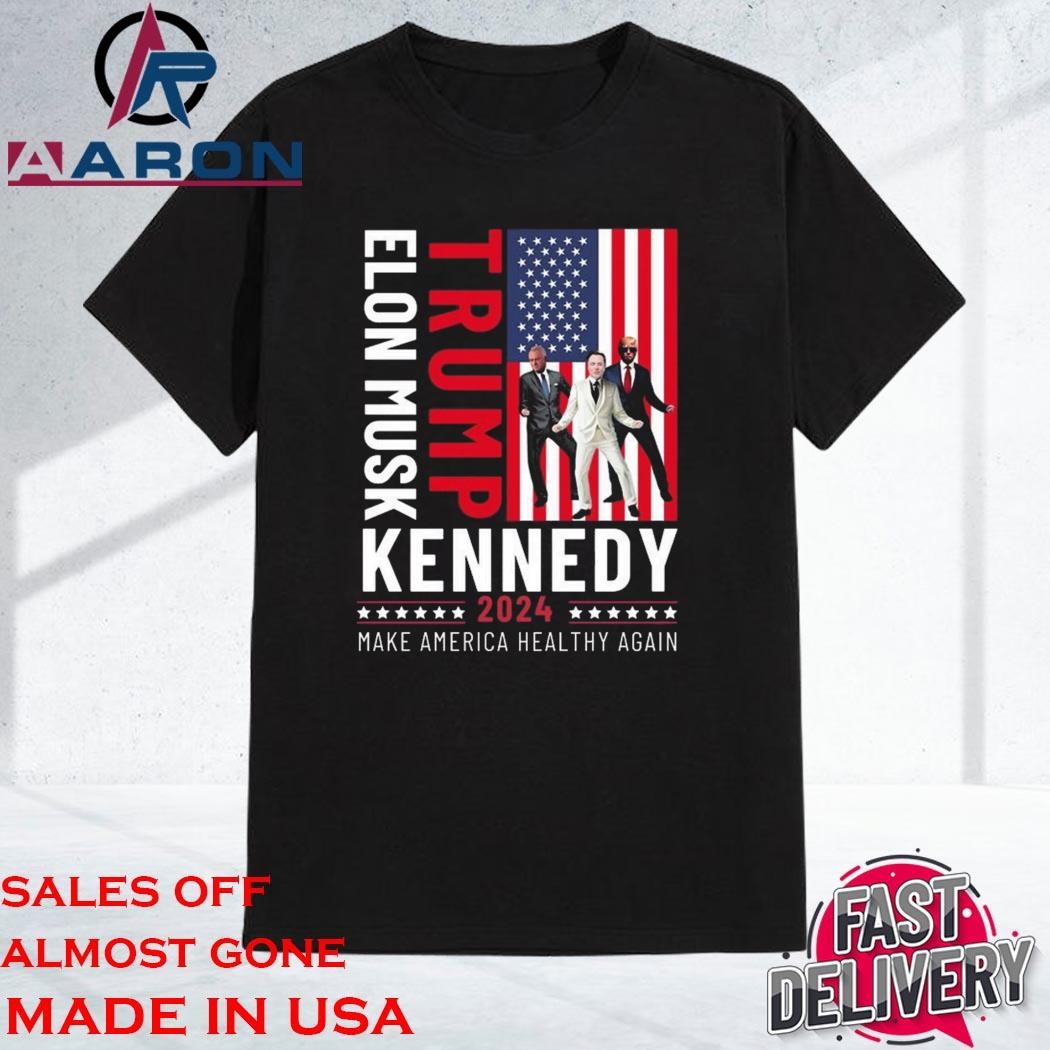 Original Elon Musk Trump Kennedy 2024 Make America Healthy Again Shirt