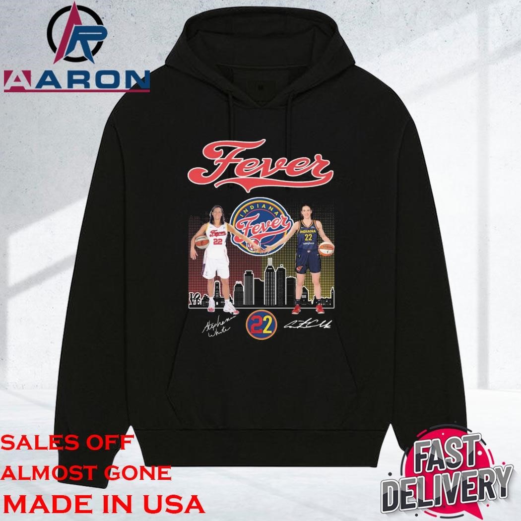 Original Indiana Fever Legends Stephanie White Caitlin Clark 2024 Signatures hoodie