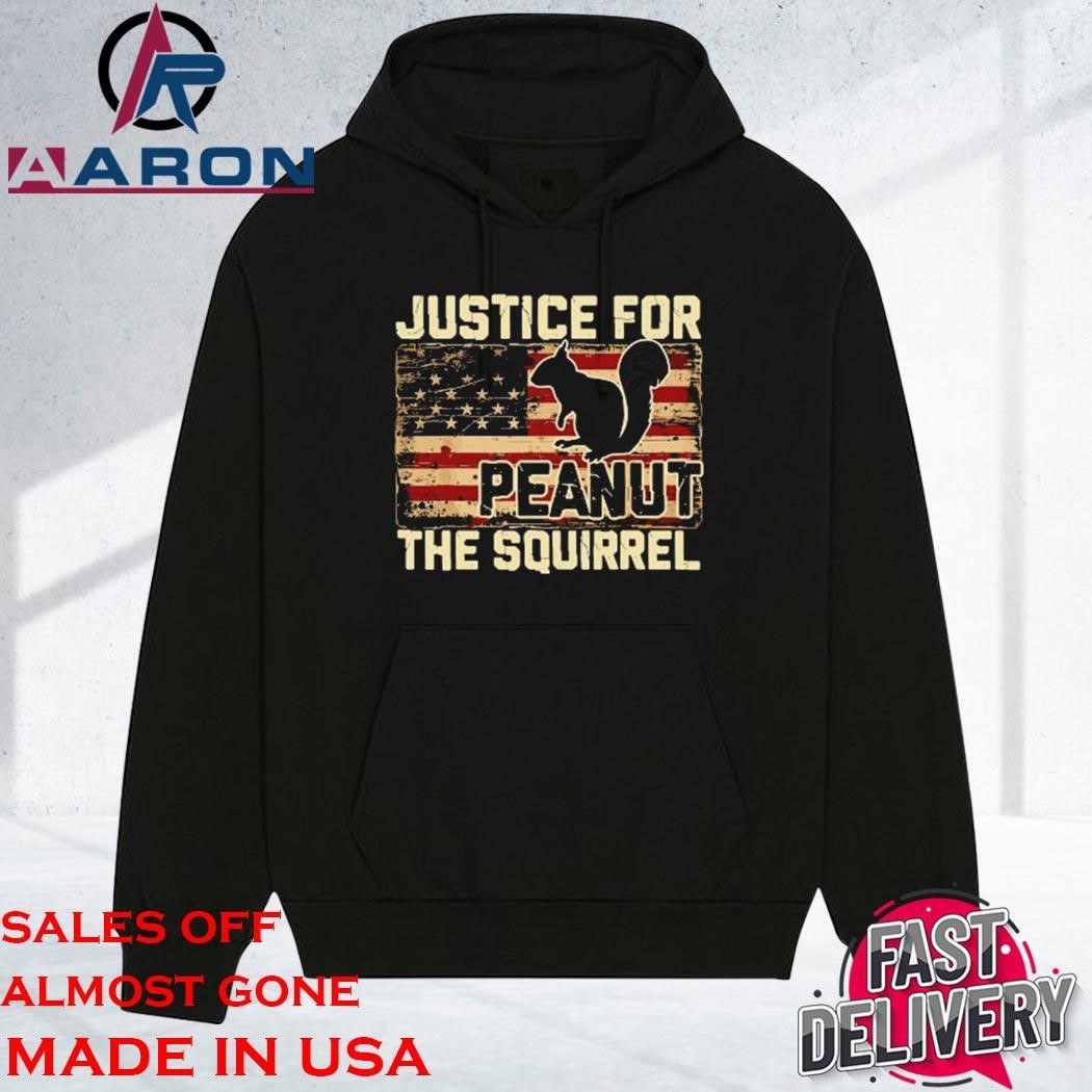 Original Justice For Peanut The Squirrel American Flag hoodie