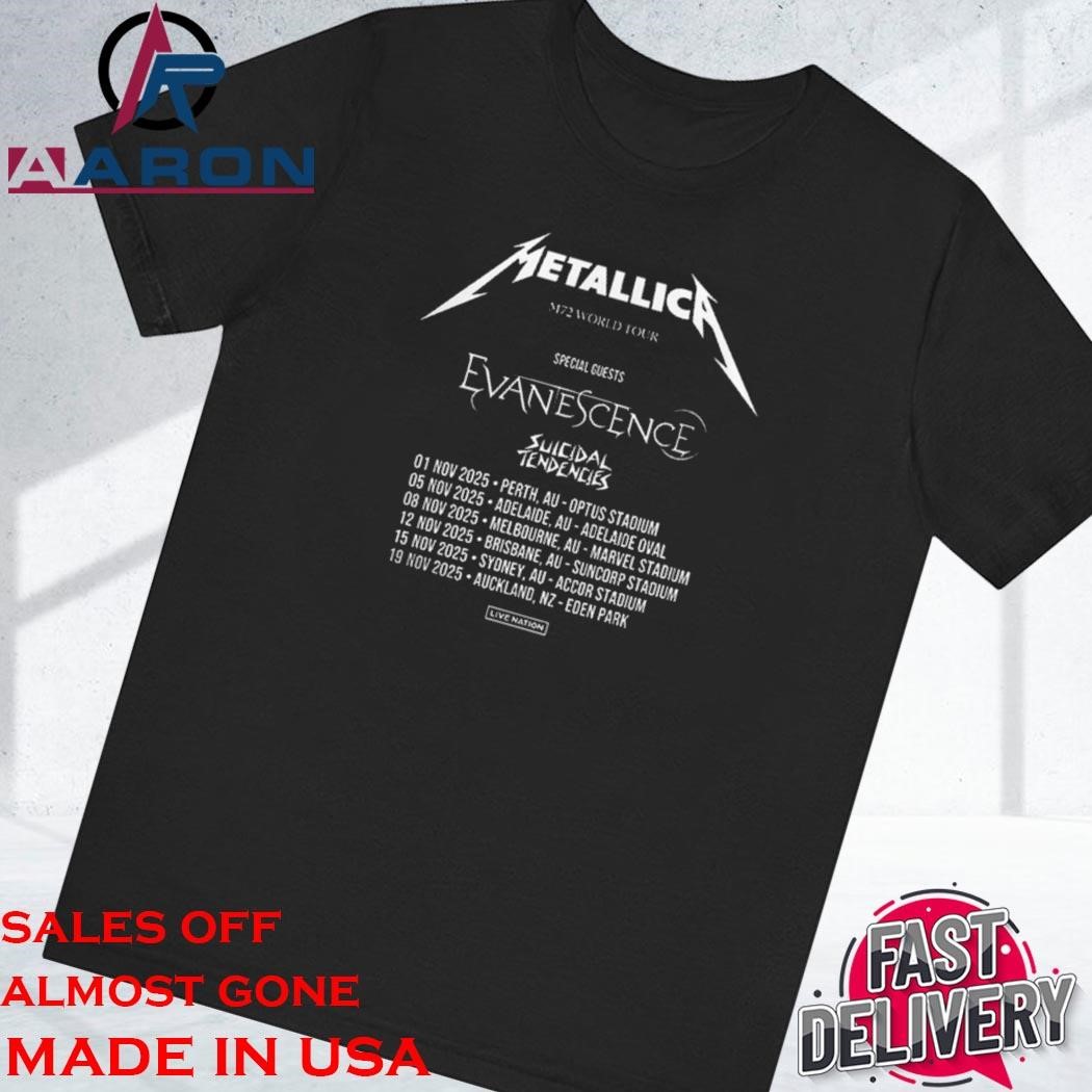 Metallica t shirt australia online