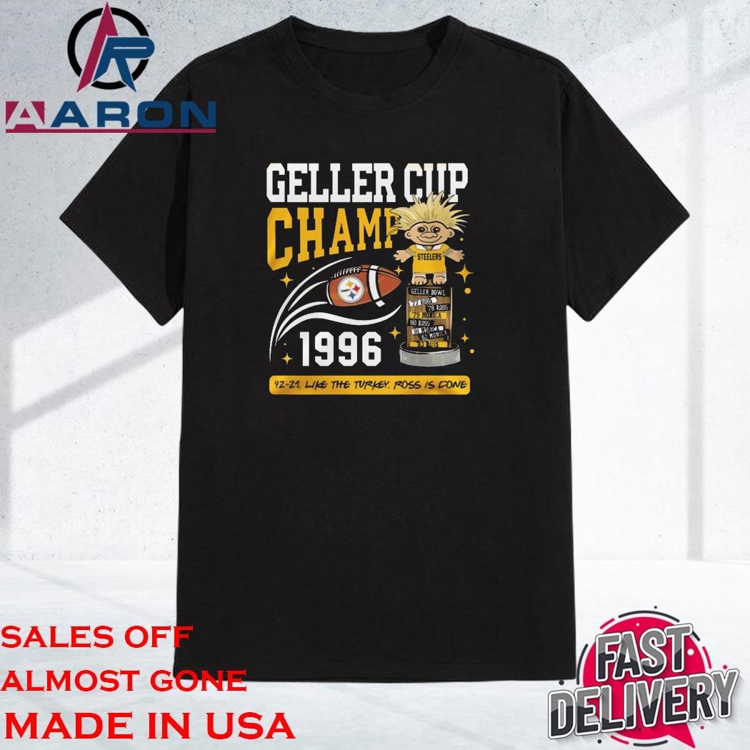 Original Pittsburgh Steelers Geller Cup Champ 1996 Shirt