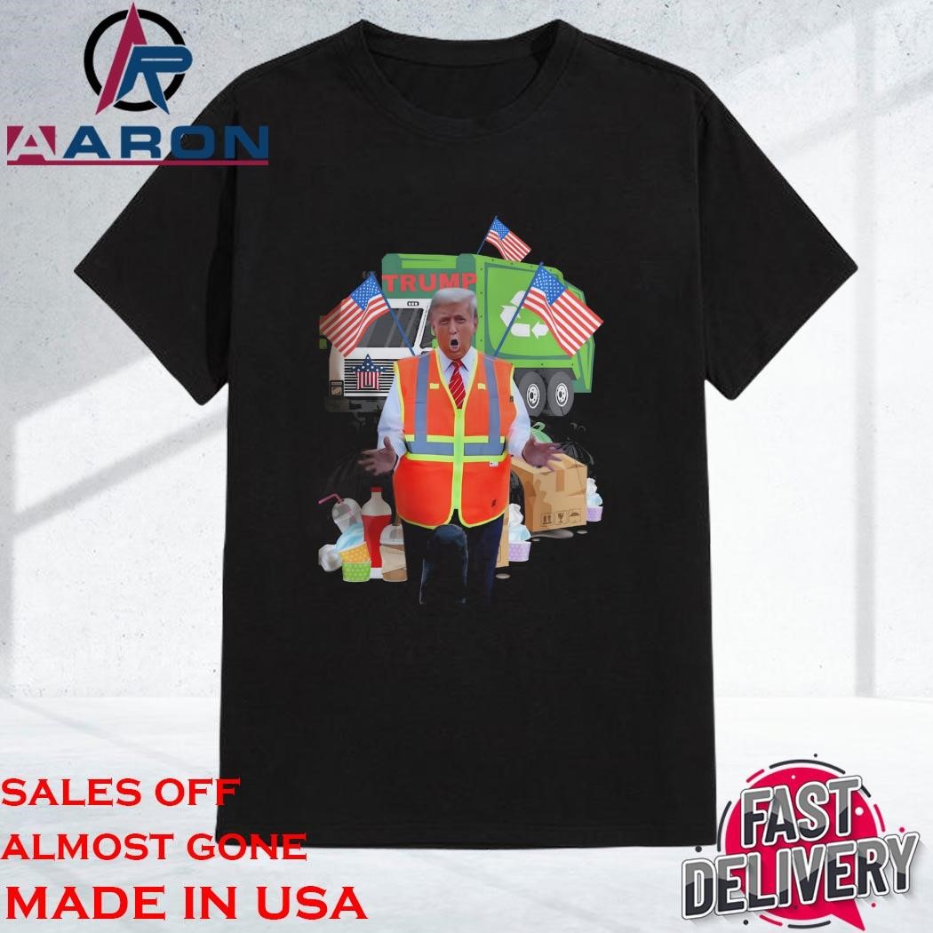 Original Trump Garbage Man In Trash Truck Make America Great Again Shirt