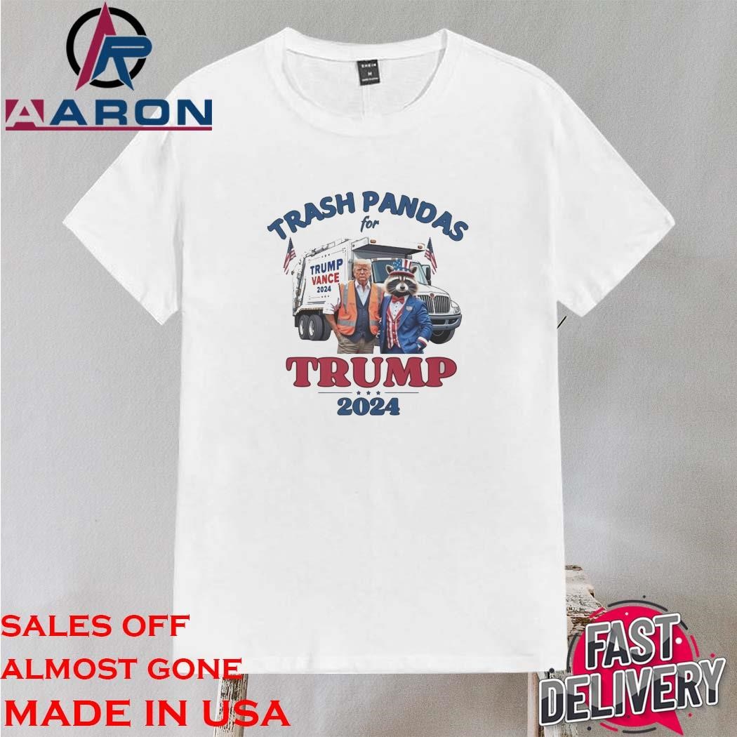 Original Trump Garbage Trash Pandas For Trump 2024 President For The People Shirt