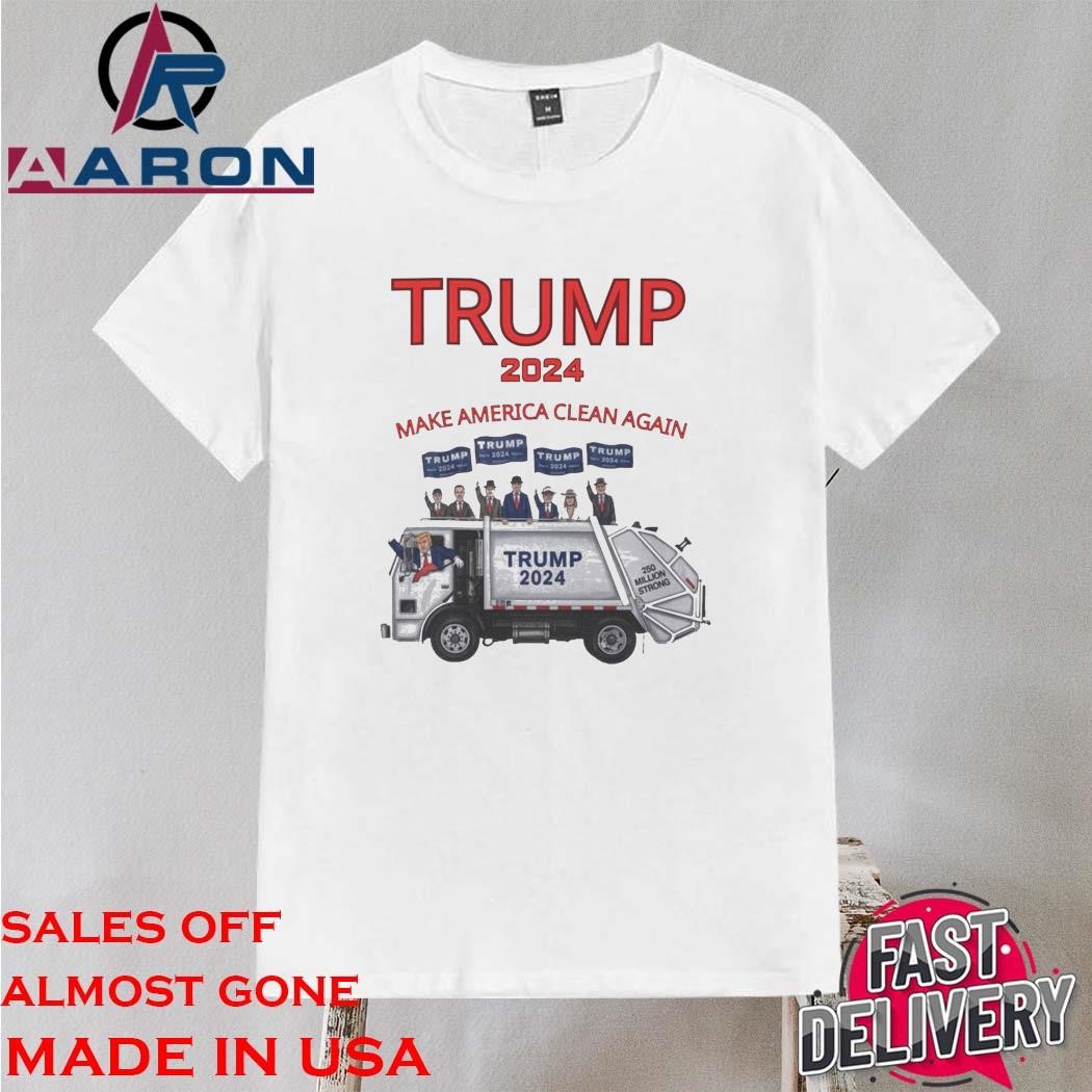 Original Trump Garbage Truck Make America Clean Again 2024 Shirt