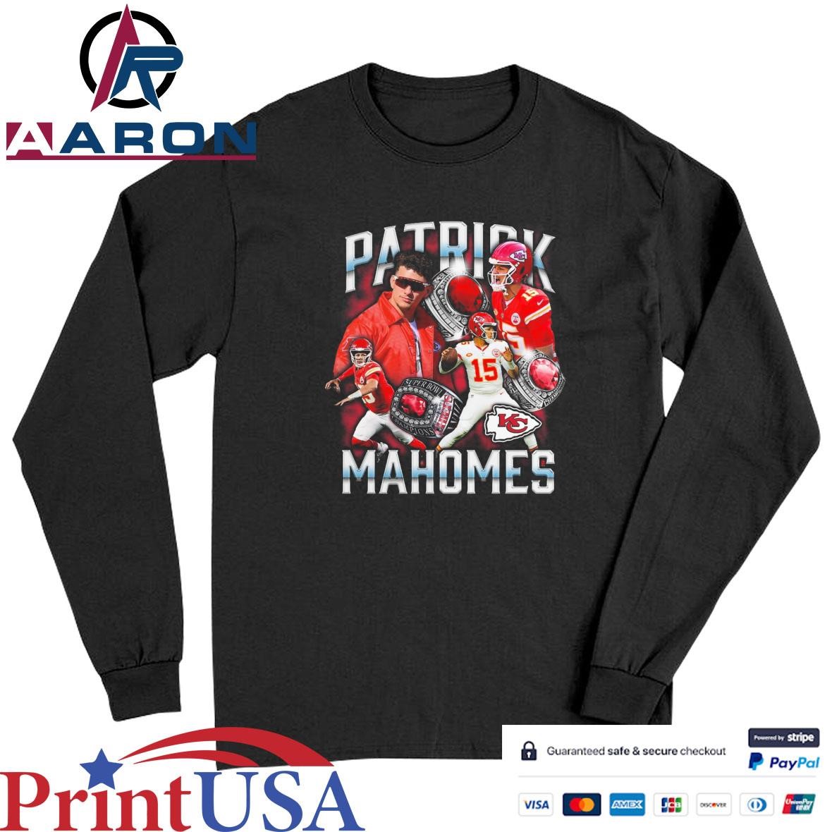 Patrick Mahomes Kansas City Chiefs Notorious Player Graphic T-Shirts Long Sleeve