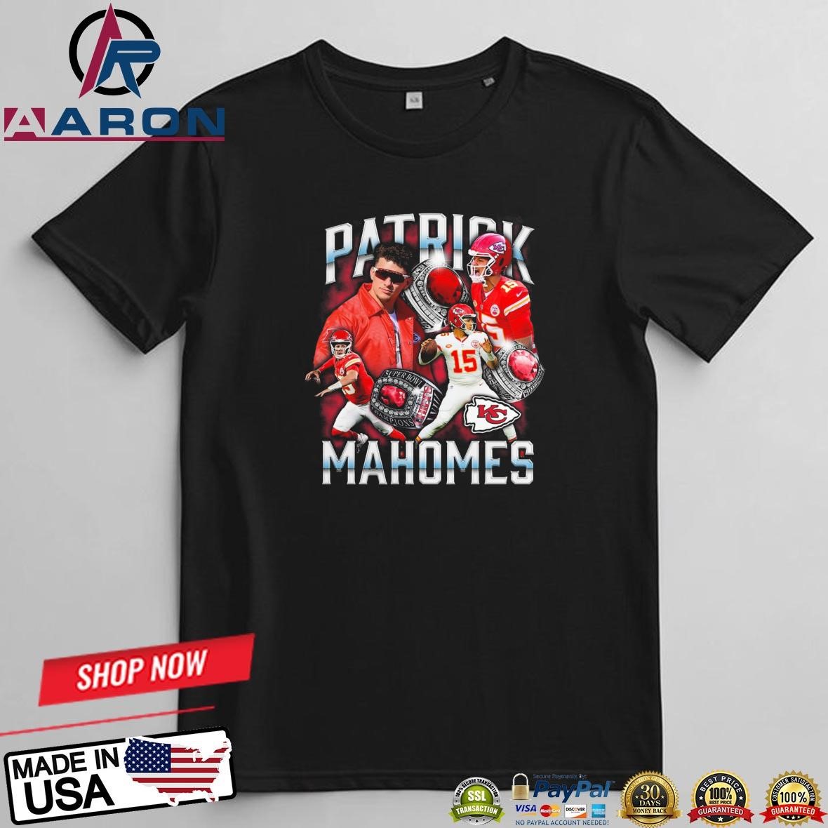 Patrick Mahomes Kansas City Chiefs Notorious Player Graphic T-Shirts