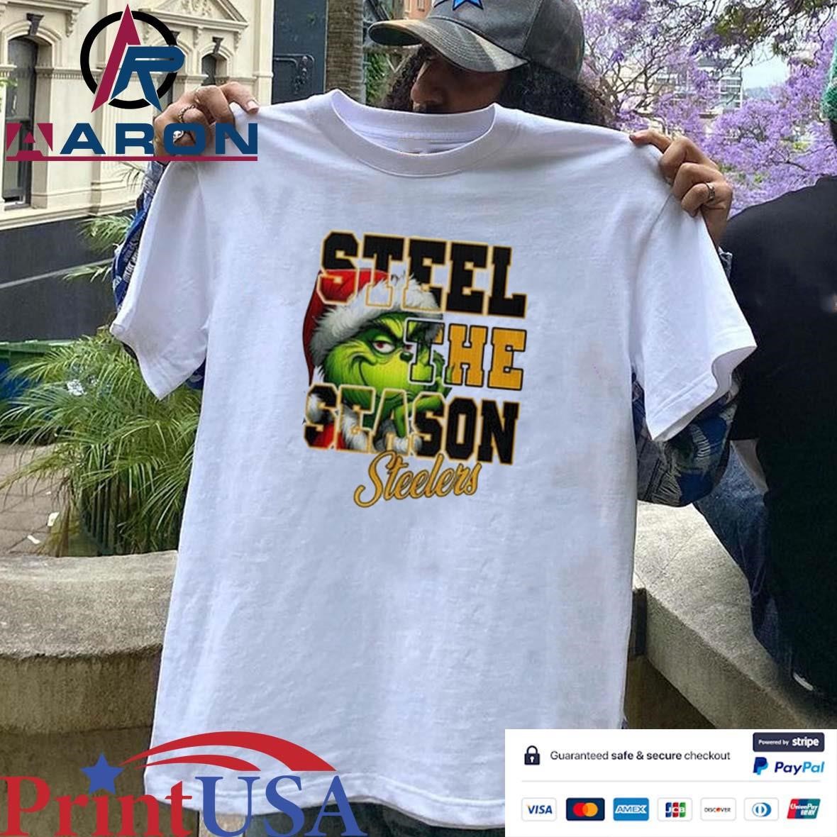 Pittsburgh Steelers Merry Christmas The Grinch Steelers The Season T-Shirts