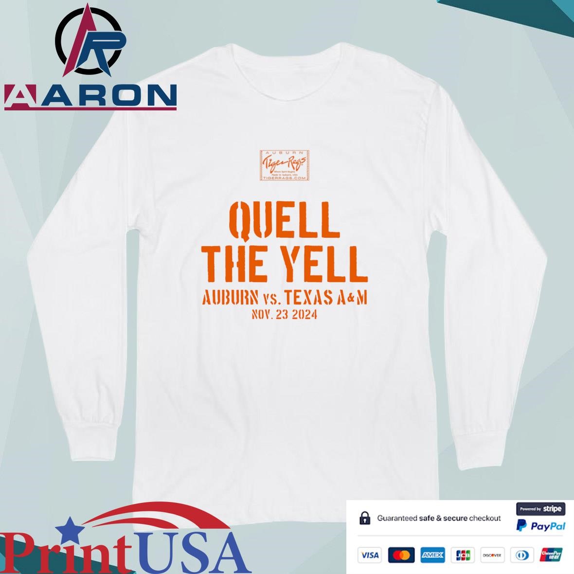 Quell The Yale Auburn Vs Texas A&M Nov 23 2024 T-Shirts Long Sleeve