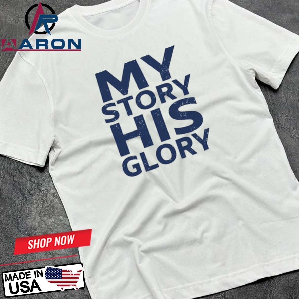 Tony Dungy Wearing My Story His Glory T-Shirts
