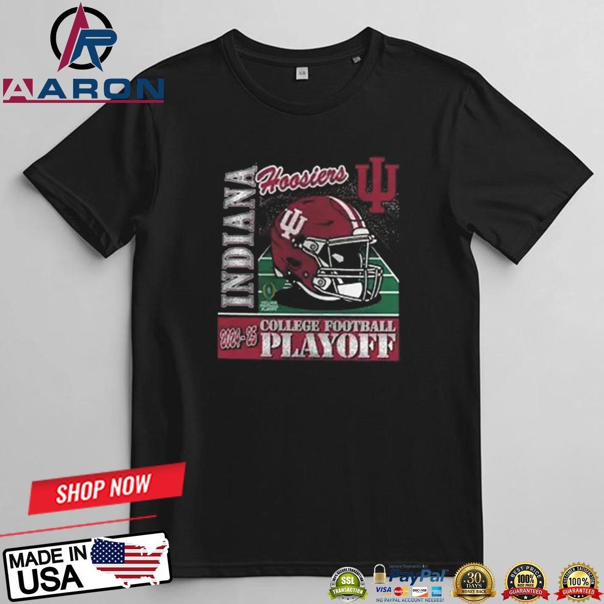 2024-25 College Football Playoff Helmet Indiana Hoosiers NCAA Division Helmet T-Shirts