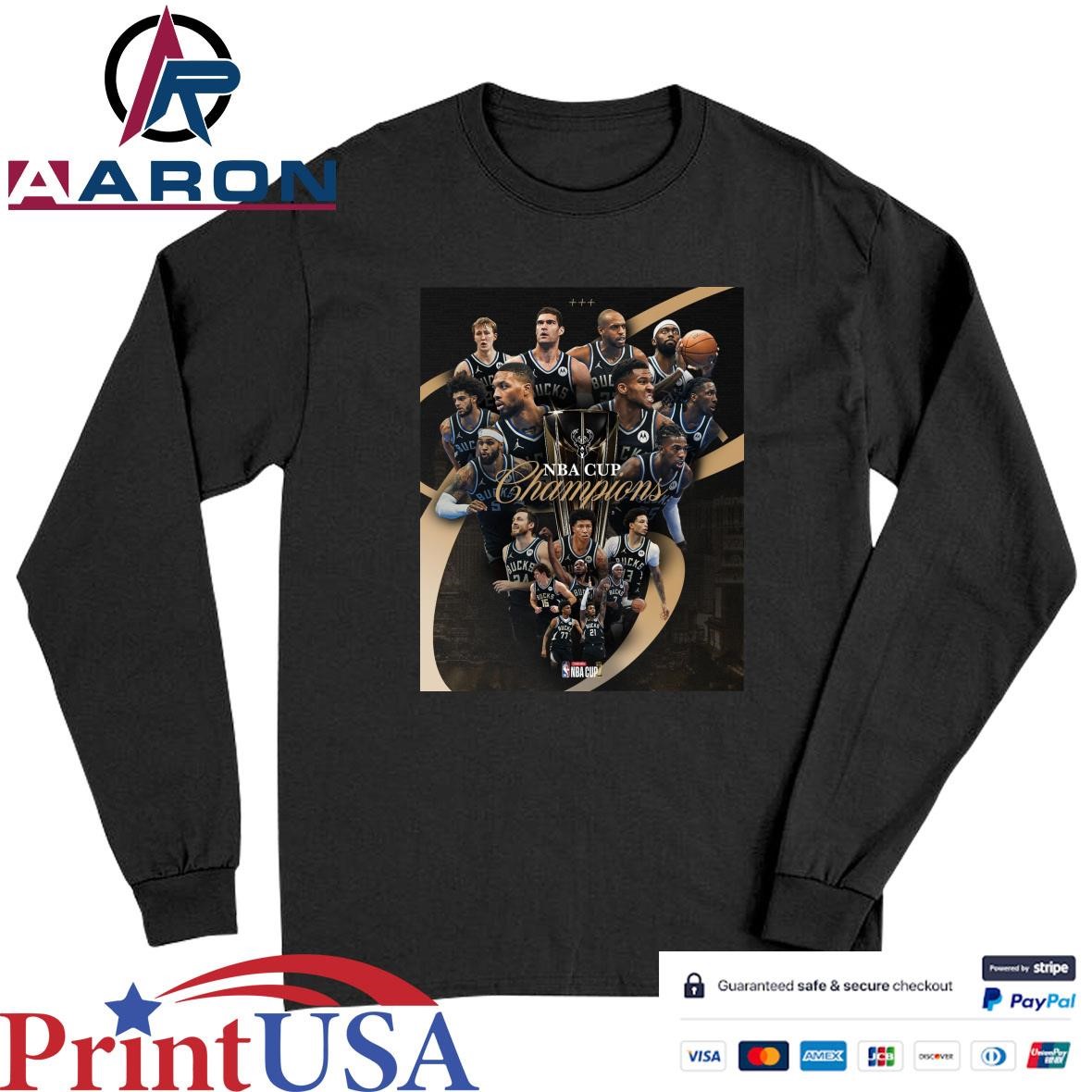 2024 Emirates NBA Cup Final Milwaukee Bucks Has Been The Champions T-Shirts Long Sleeve