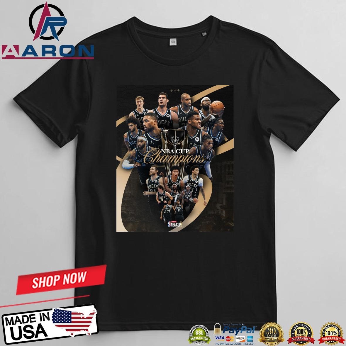 2024 Emirates NBA Cup Final Milwaukee Bucks Has Been The Champions T-Shirts