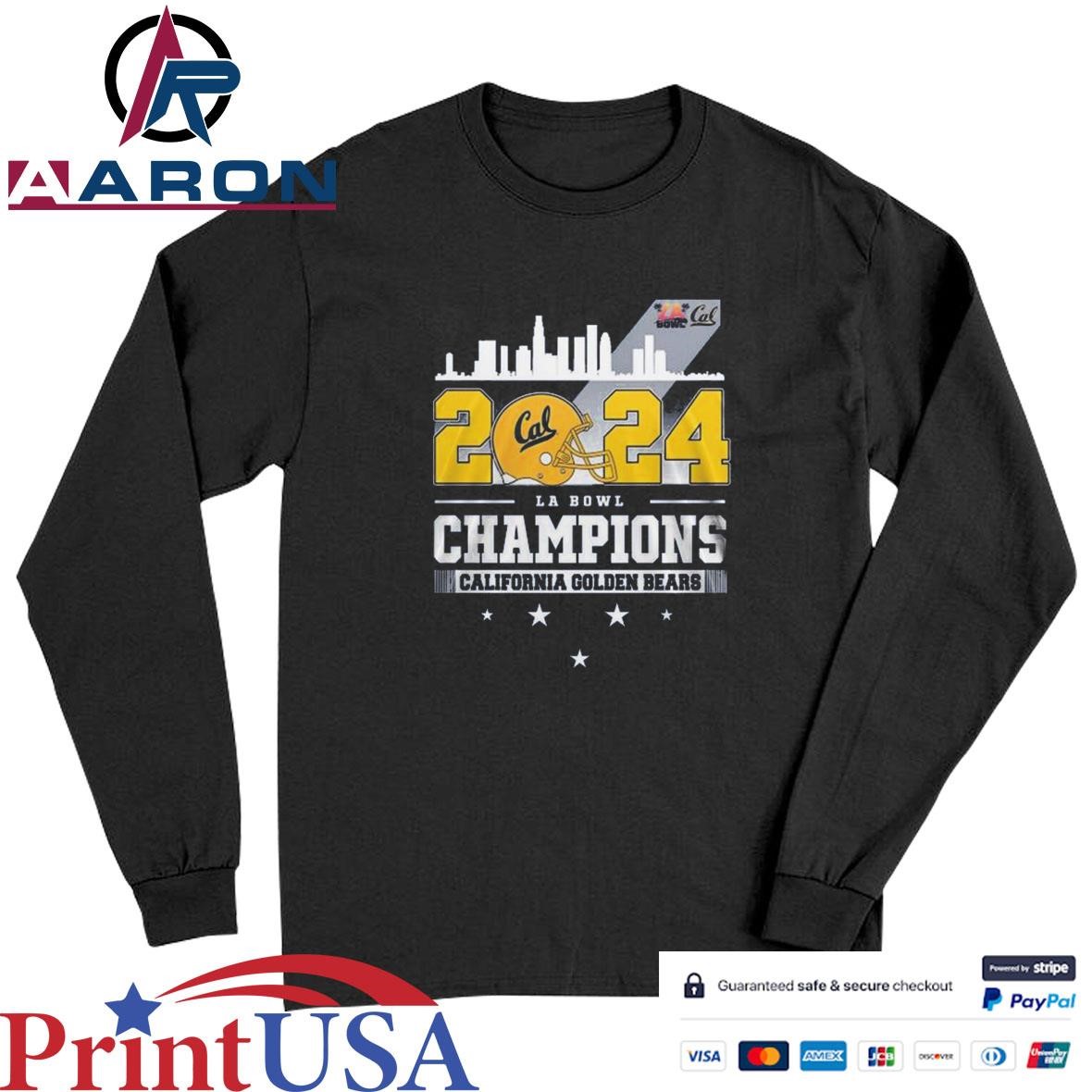 California Golden Bears 2024 LA Bowl Champions Skyline T-Shirts Long Sleeve