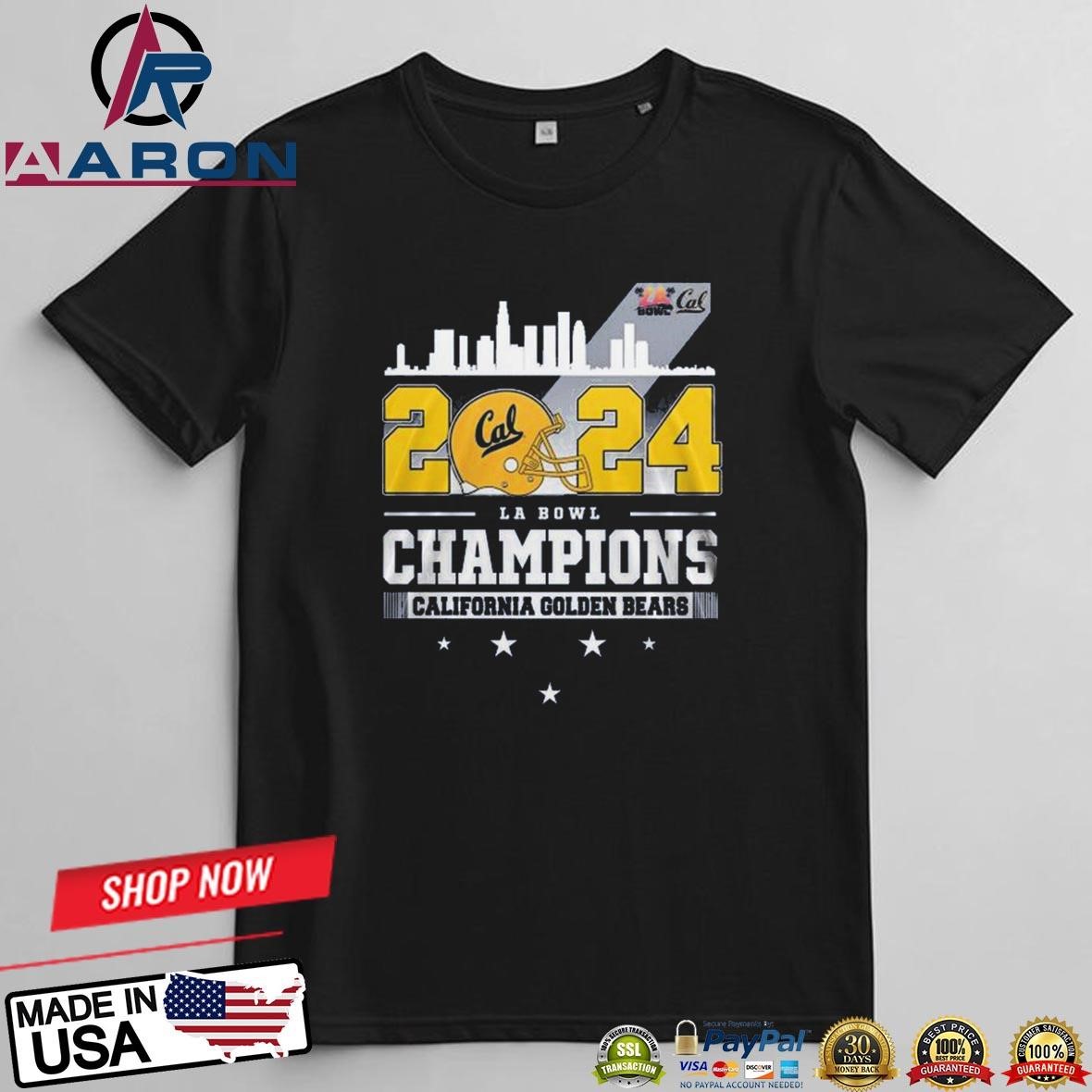 California Golden Bears 2024 LA Bowl Champions Skyline T-Shirts