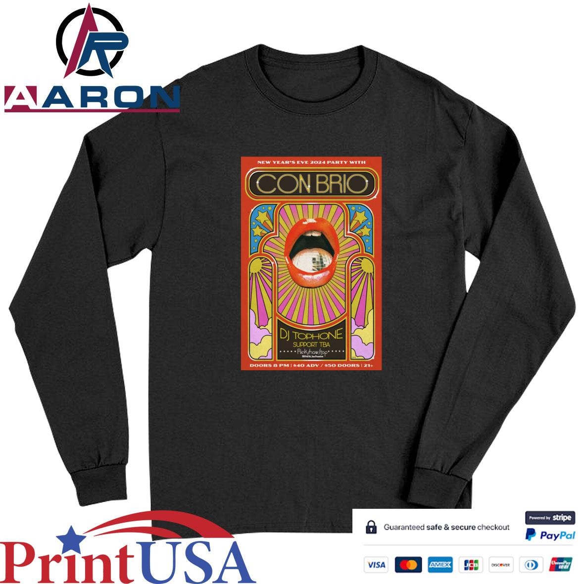 Con Brio At Rickshaw Stop In San Francisco, CA On Dec 31 2024 Tour Poster T-Shirts Long Sleeve