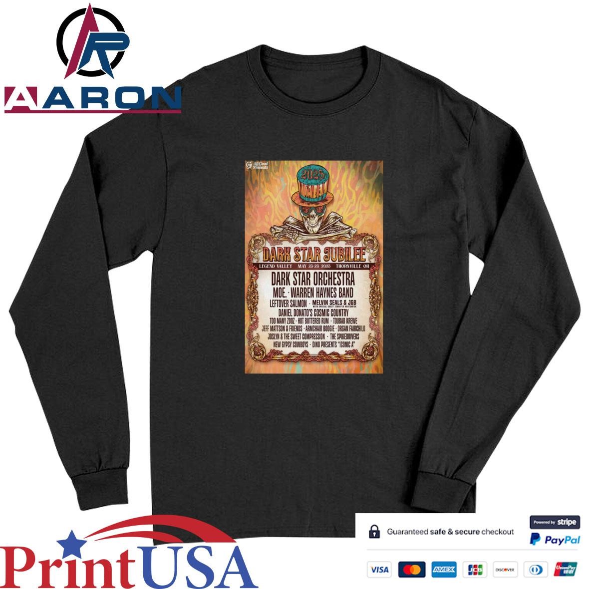 Dark Star Jubilee May 23-25 2025 Show In Thornville OH T-Shirts Long Sleeve