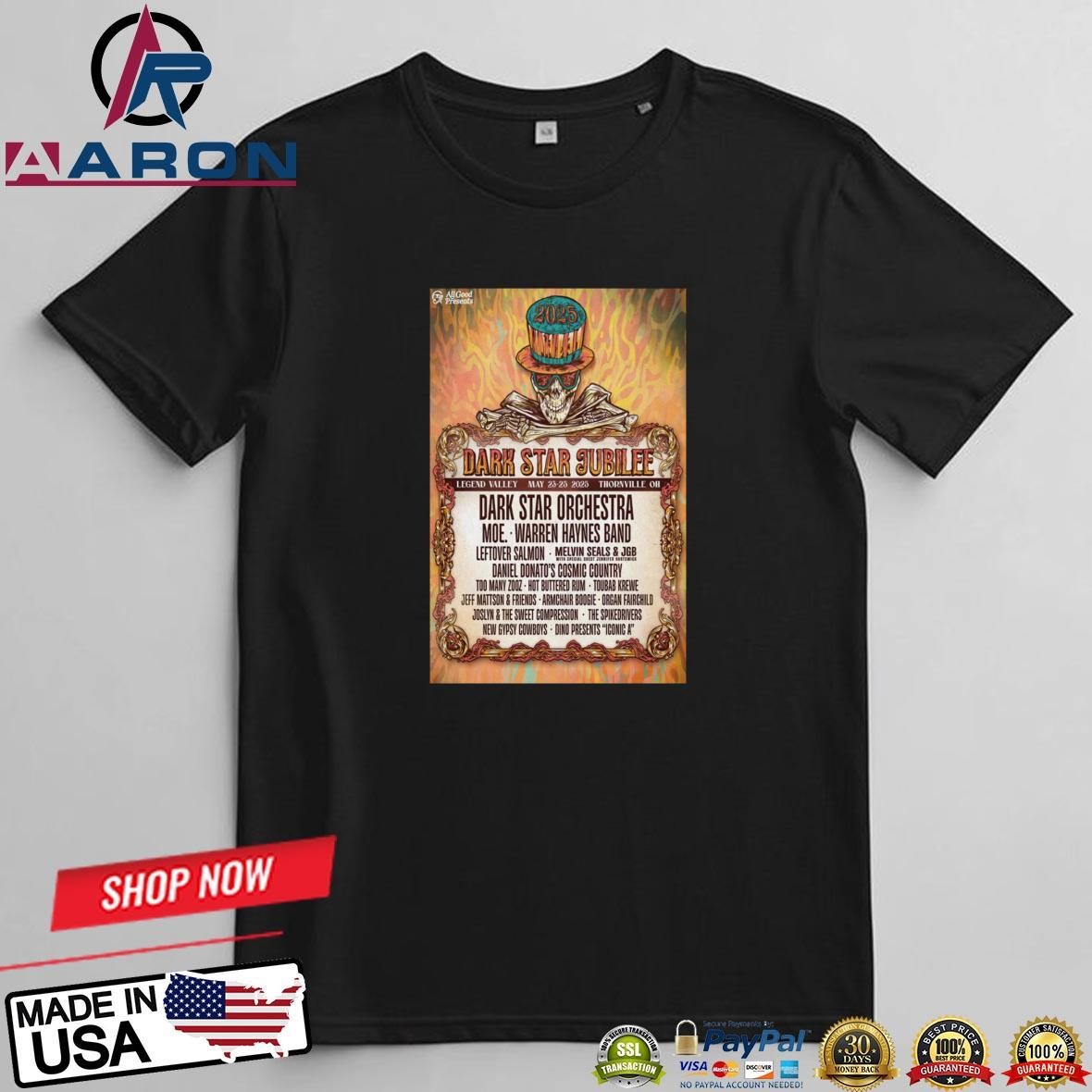 Dark Star Jubilee May 23-25 2025 Show In Thornville OH T-Shirts