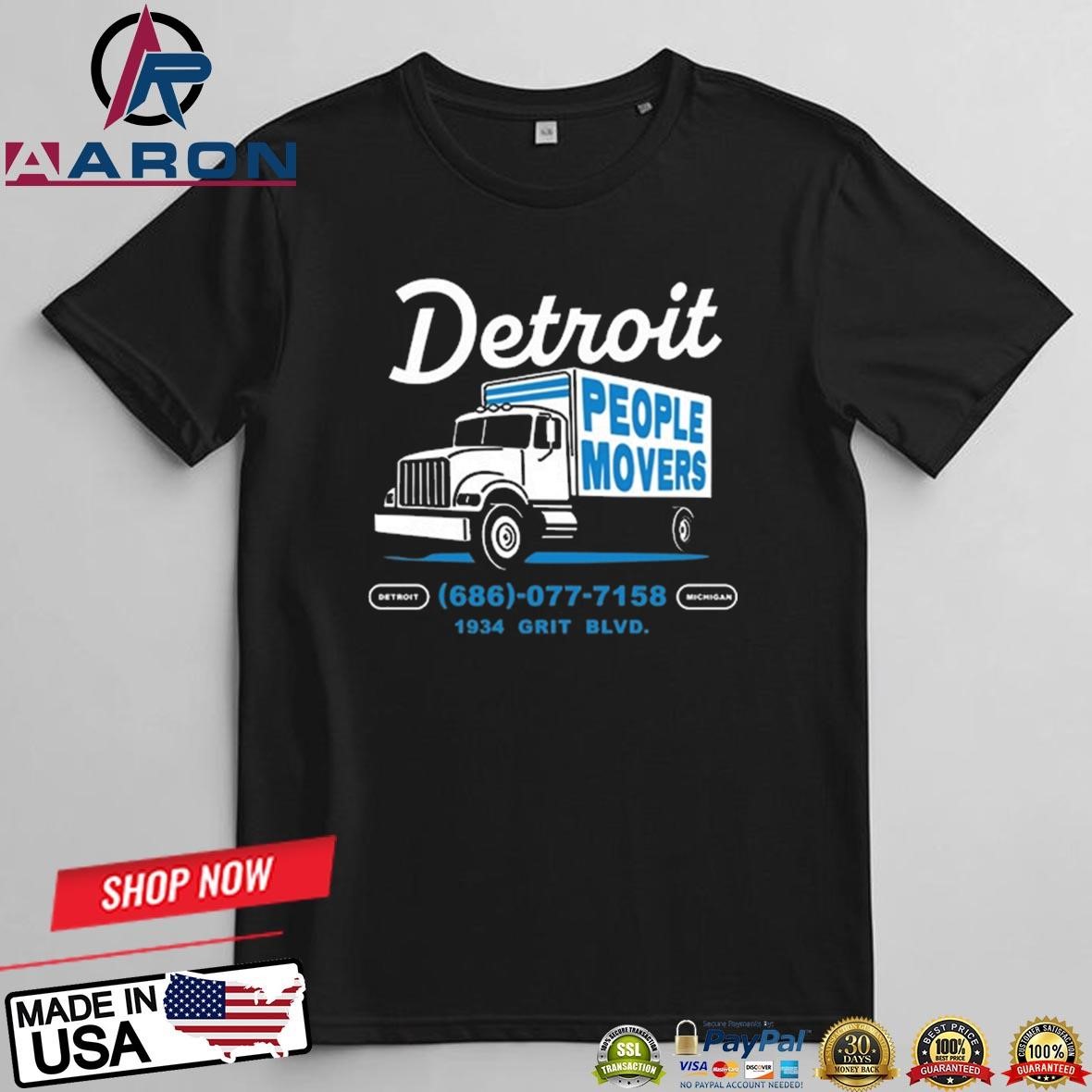 Detroit People Movers 1934 Grit Blvd T-Shirts