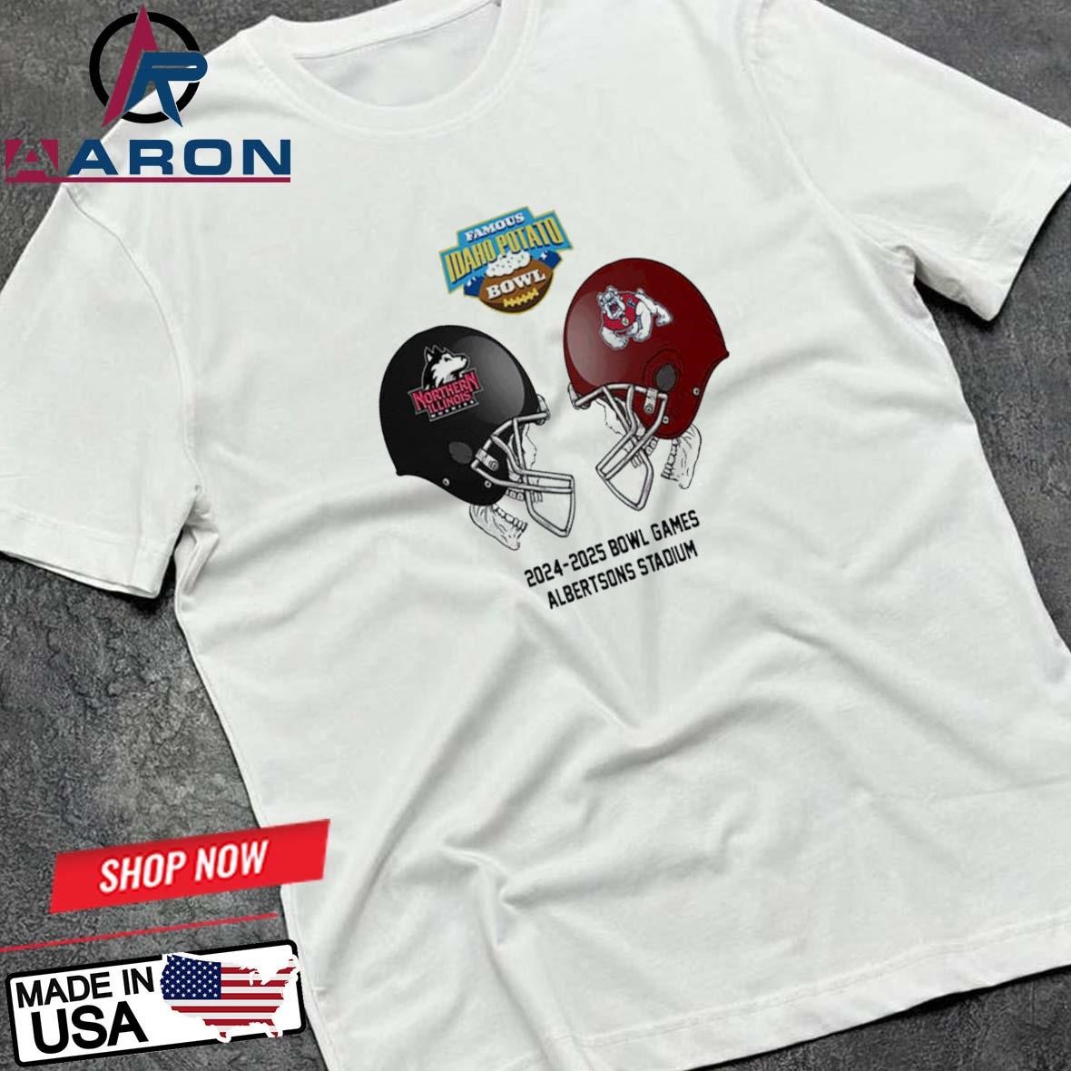 Famous Idaho Potato Bowl NCAA 2024-2025 Bowl Games Northern Illinois vs Fresno State At Albertsons Stadium T-Shirts