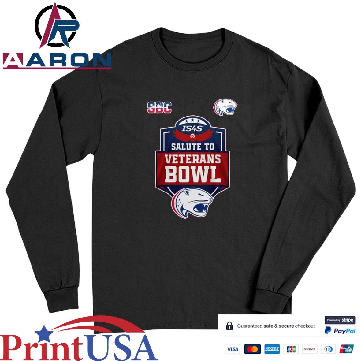 IS4S Salute To Veterans Bowl Champions 2024 For South Alabama Football T-Shirts Long Sleeve