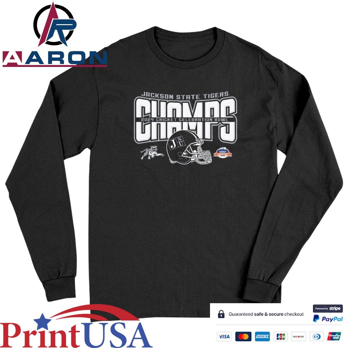 Jackson State University Football 2024 Celebration Bowl Champions T-Shirts Long Sleeve