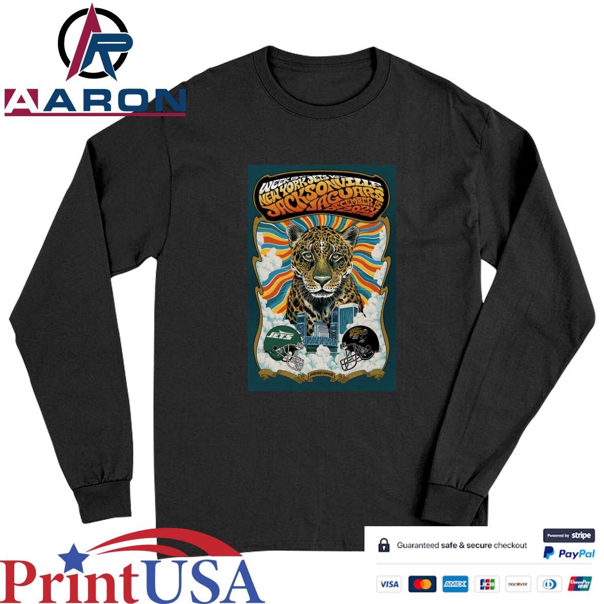 Jets VS Jaguars Dec 15 2024 Jacksonville FL Poster T-Shirts Long Sleeve