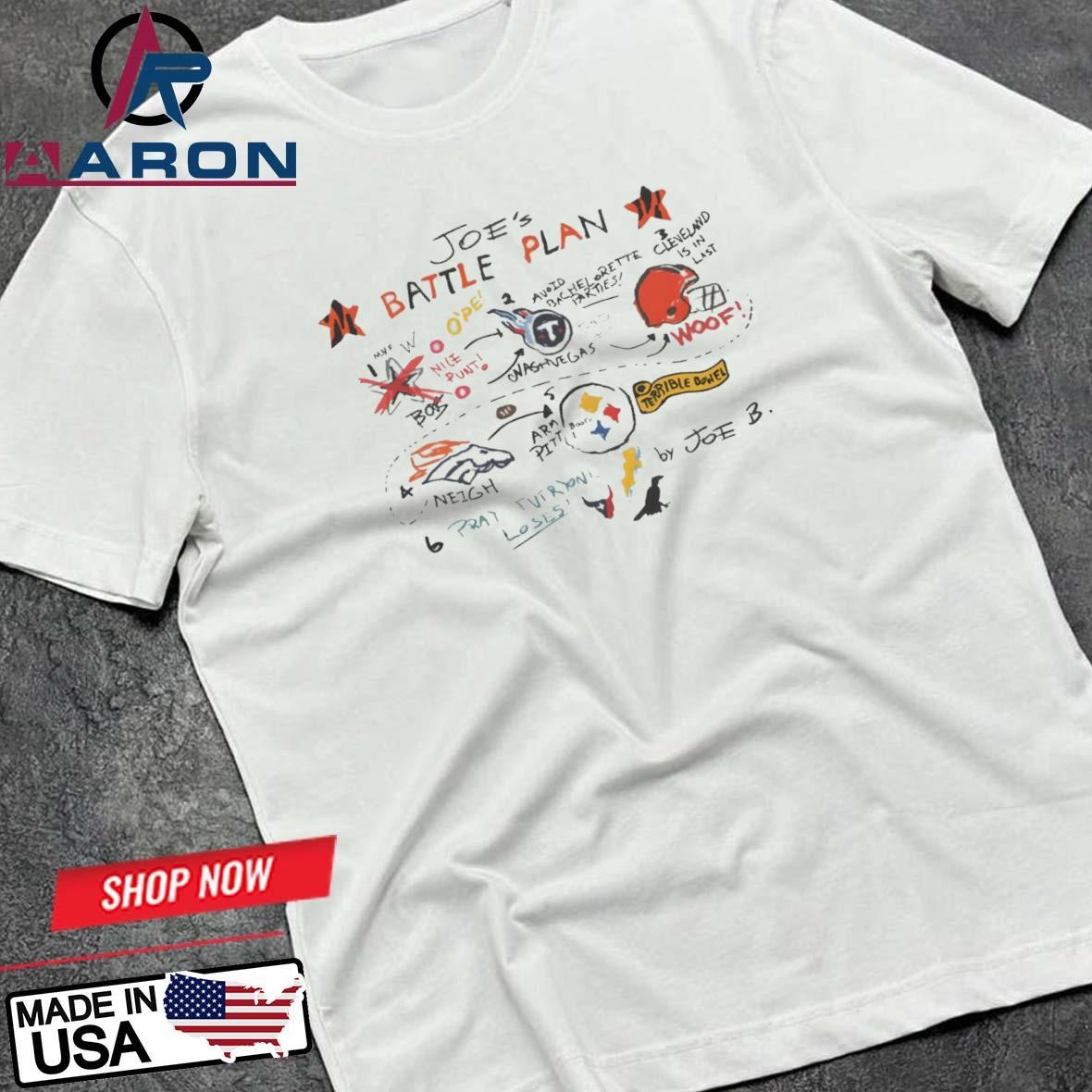 Joe Burrow Battle Plan T-Shirts