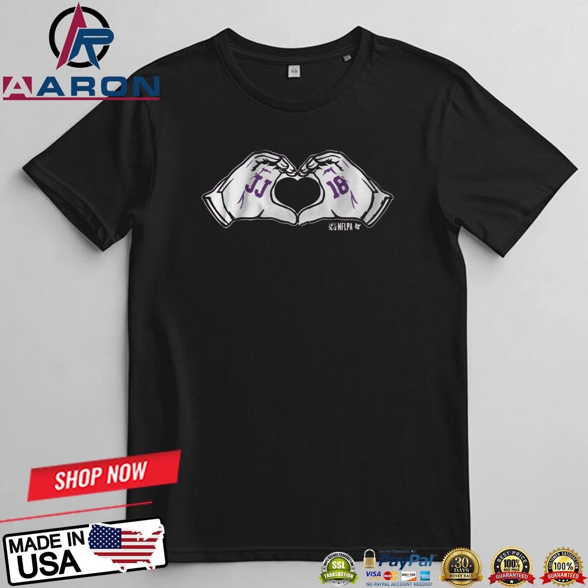 Justin Jefferson Heart Hands T-Shirts