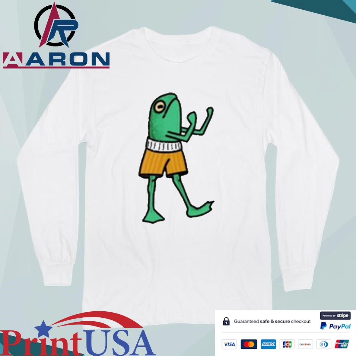 K45ink Frog Boxer T-Shirts Long Sleeve
