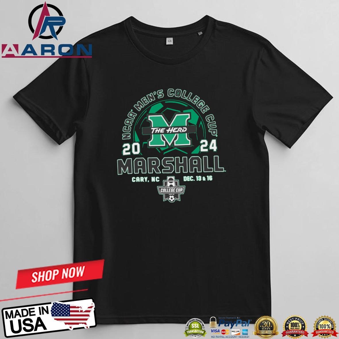 Marshall Thundering Herd 2024 NCAA Men's College Cup T-Shirts
