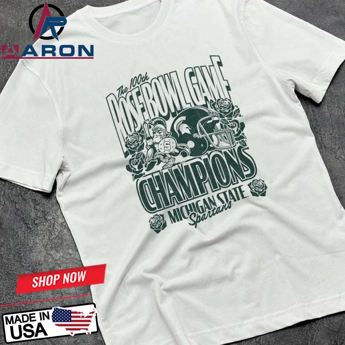 Michigan State Spartans 2014 Rose Bowl - 100th Anniversary T-Shirts