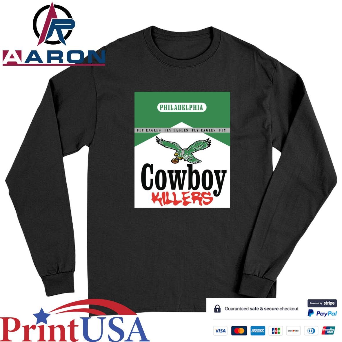 Official Cowboy Killers Philadelphia Fly Eagles T-Shirts Long Sleeve