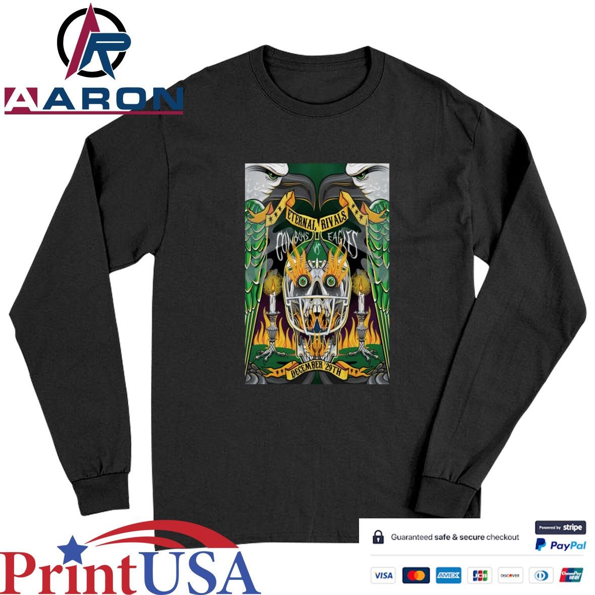 Official Cowboy Vs Eagles At The Lincoln Financial Field In Philadelphia, PA Dec 29 2024 Poster T-Shirts Long Sleeve