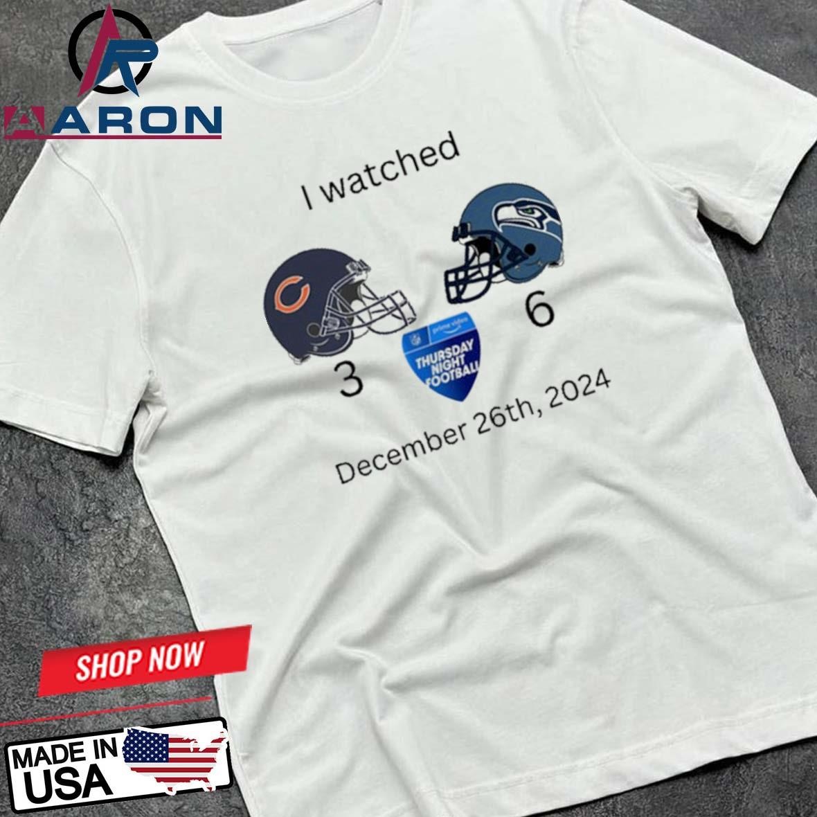 Official I Watched Thursday Night Football December 26Th 2024 T-Shirts