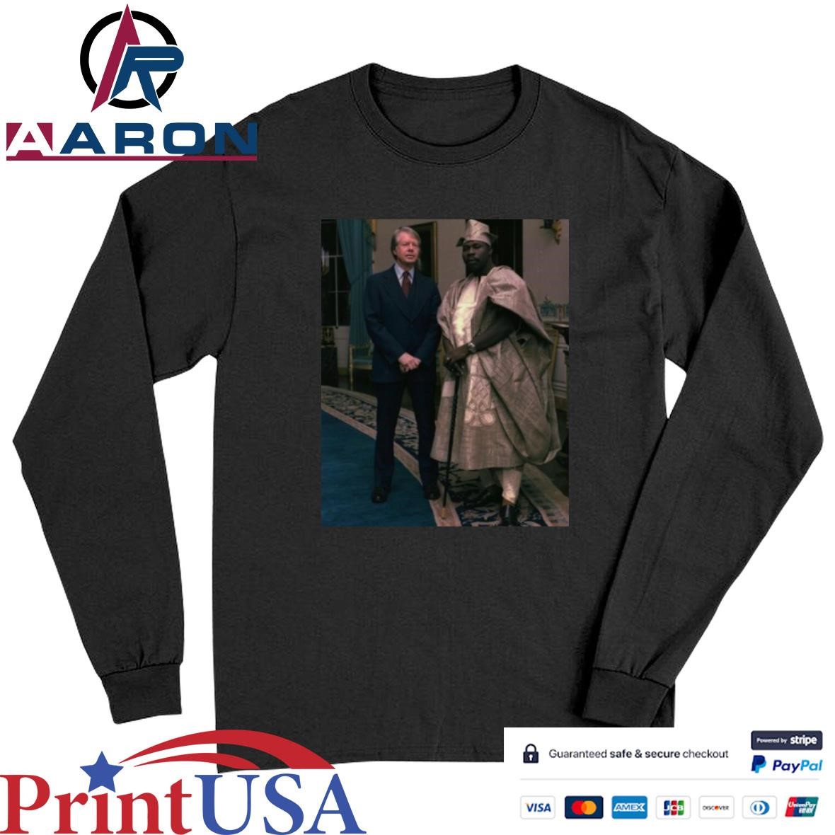 Official Jimmy Carter With President Of Nigeria Pic T-Shirts Long Sleeve