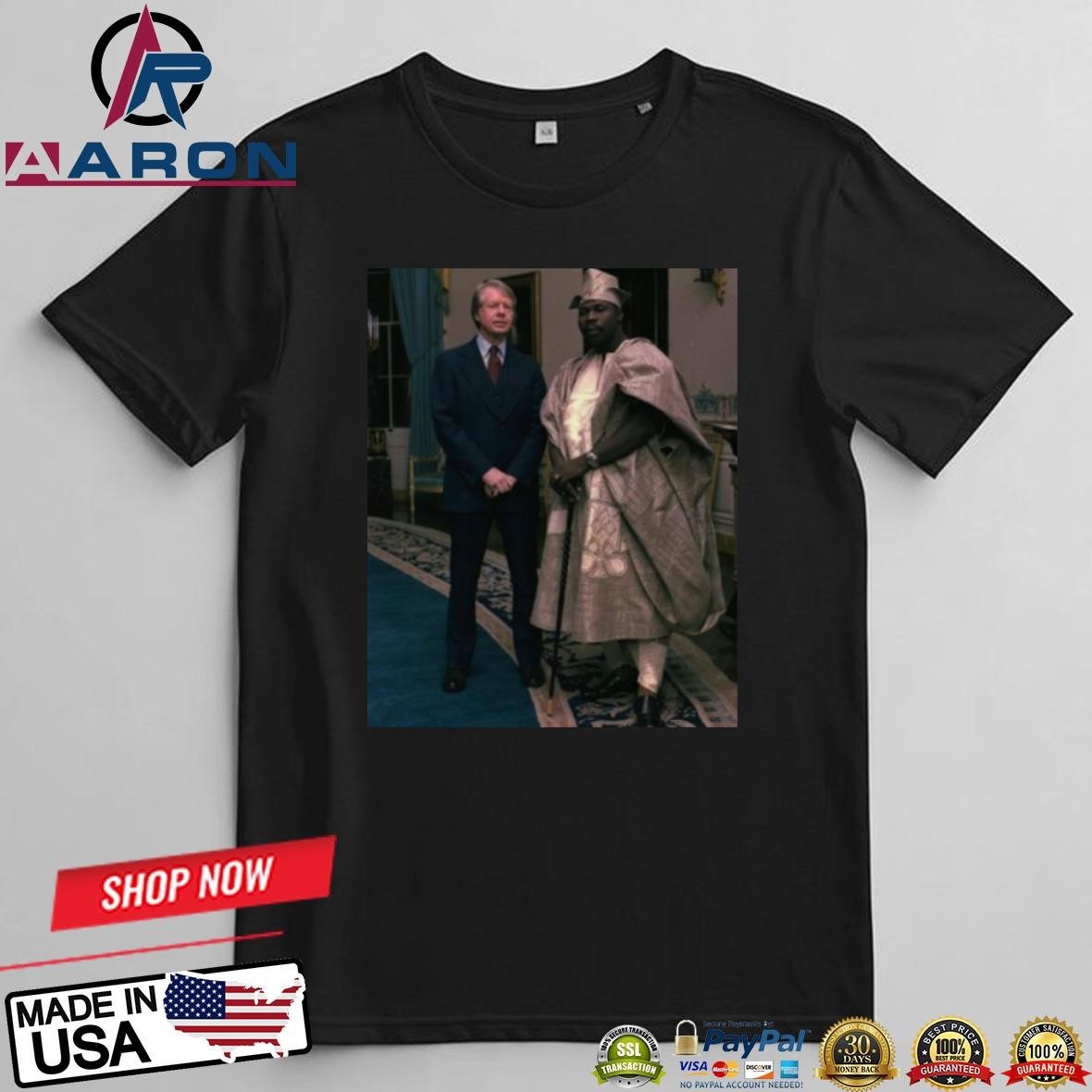 Official Jimmy Carter With President Of Nigeria Pic T-Shirts