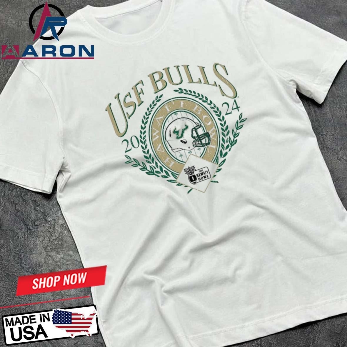 South Florida Bulls Football 2024 The Hawai'i Bowl T-Shirts
