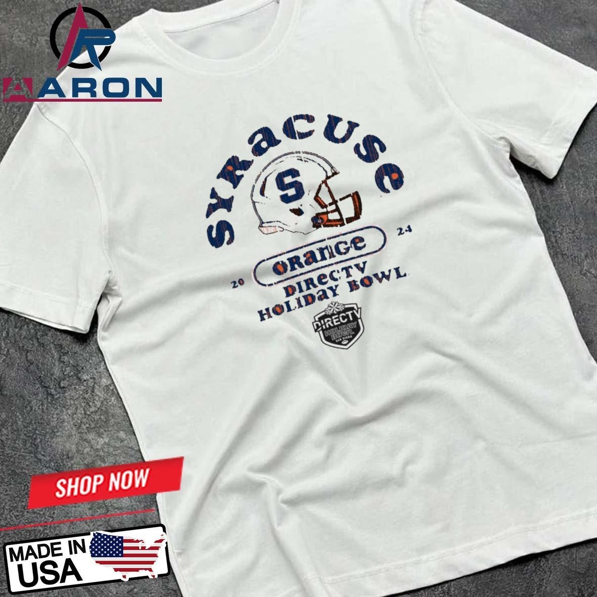 Syracuse Orange 2024 Directv Holiday Bowl Helmet T-Shirts