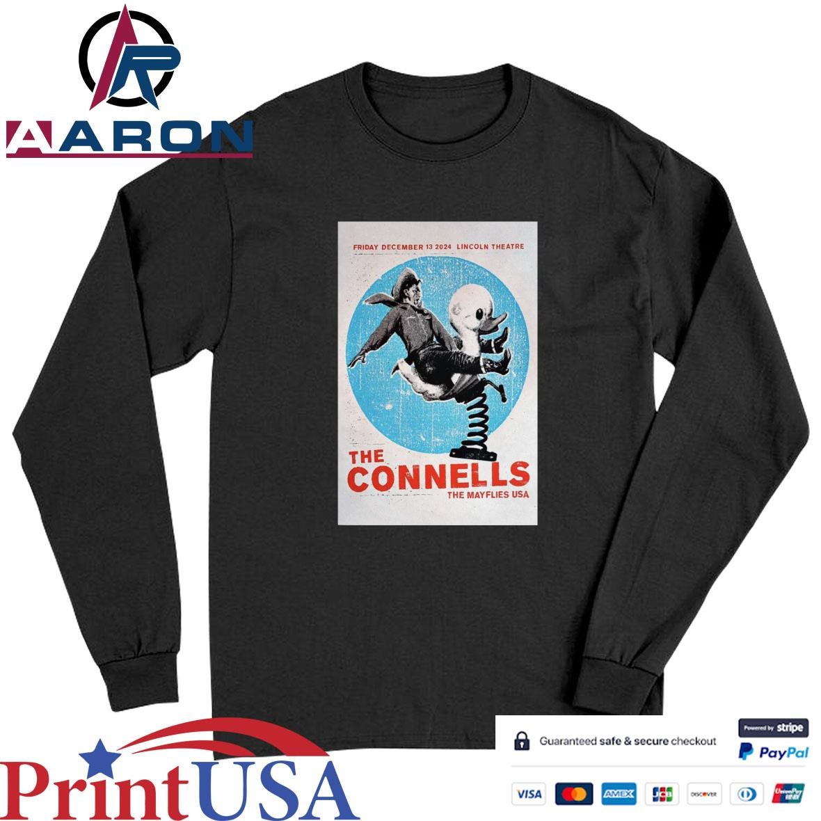 The Connells The Lincoln Theatre Raleigh NC Dec 13 2024 Poster T-Shirts Long Sleeve