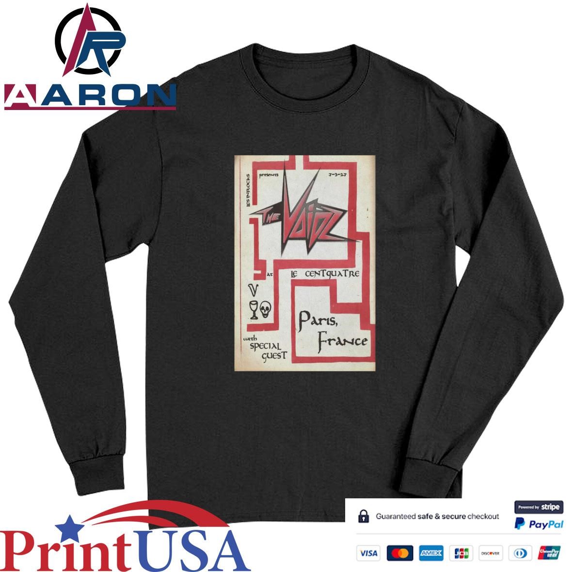 The Voidz March 5, 2025 In Paris, France Tour Poster T-Shirts Long Sleeve