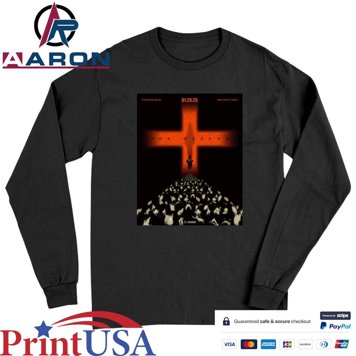The Weeknd The Rose Bowl Official On Jan 25th 2025 T-Shirts Long Sleeve